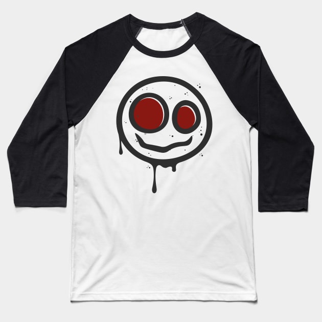 scary illustrations face Baseball T-Shirt by mutarek